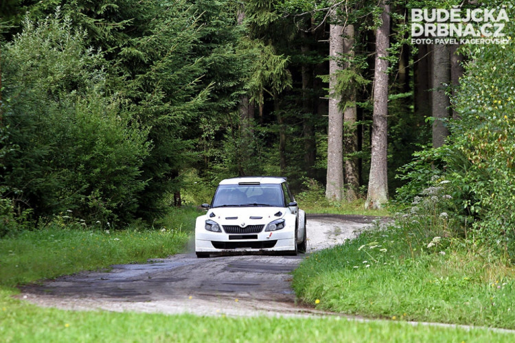 Testování továrního týmu Škoda Motorsport na tratích Rallye Český Krumlov