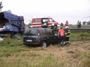Tragický střet u Plástovic si vyžádal lidský život