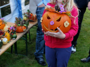 Výherkyně nejkrásnější vydlabávané dýně Katka Brejžková