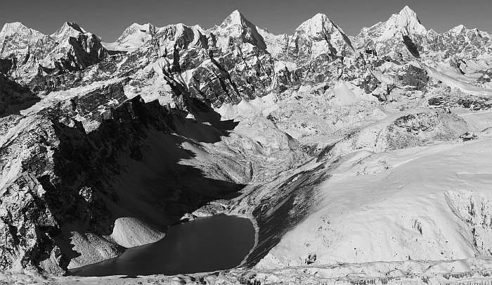 Výhledy z ložnice směr Rolwaling