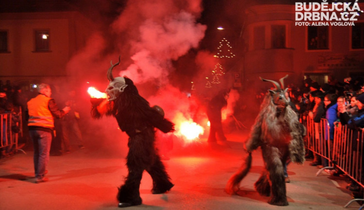Krampus show Kaplice 2014