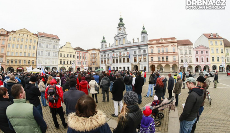 V Budějcích protestovali proti islámu