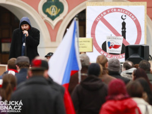 V Budějcích protestovali proti islámu