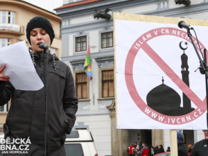V Budějcích protestovali proti islámu