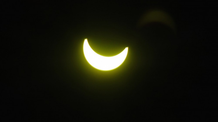Částečné zatmění slunce: Foto: Martin Řepa