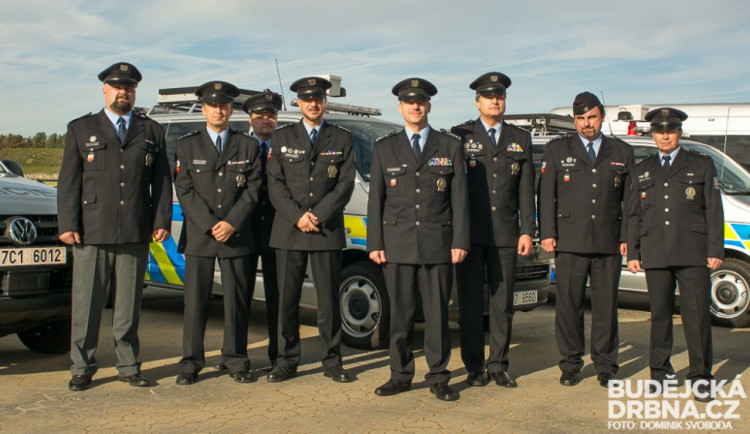 Představení nových vozů jihočeské policie