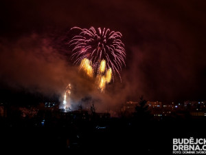 Novoroční ohňostroj v Protivíně