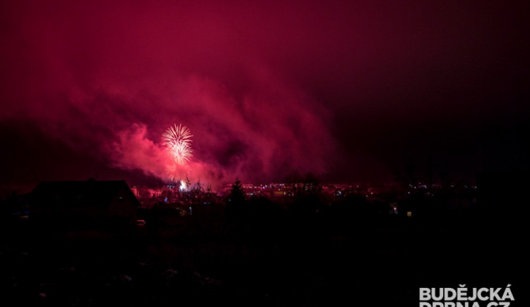 Novoroční ohňostroj v Protivíně
