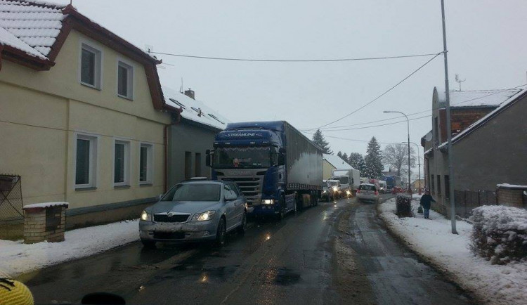Objízdná trasa Kamenný Újezd