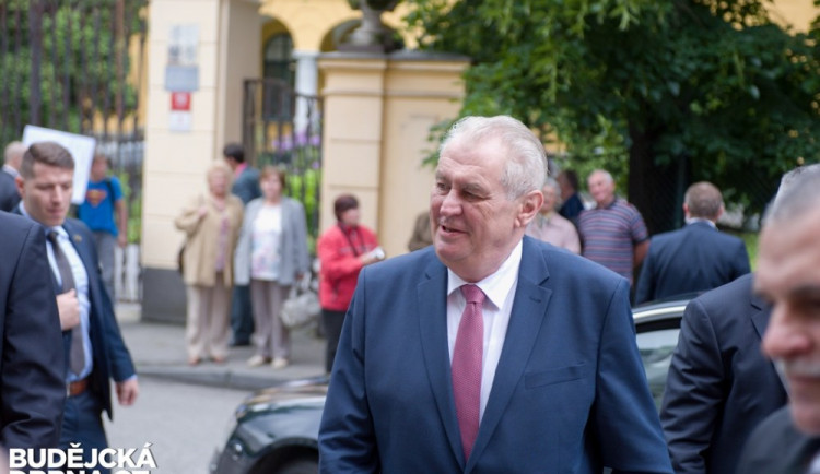 Prezident Miloš Zeman na návštěvě Jihočeského kraje 2016