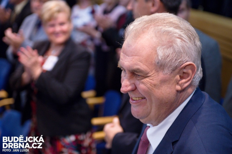 Prezident Miloš Zeman na návštěvě Jihočeského kraje 2016