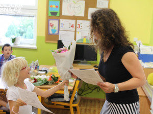 Předávání vysvědčení na konci školního roku 2015/2016