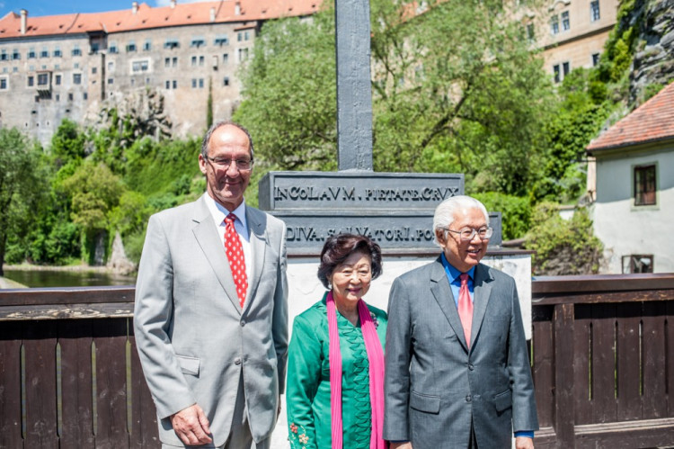 Singapurský prezident navštívil Český Krumlov