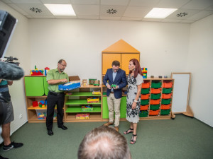 Slavnostní otevření nové školky v ulici Adolfa Trägera