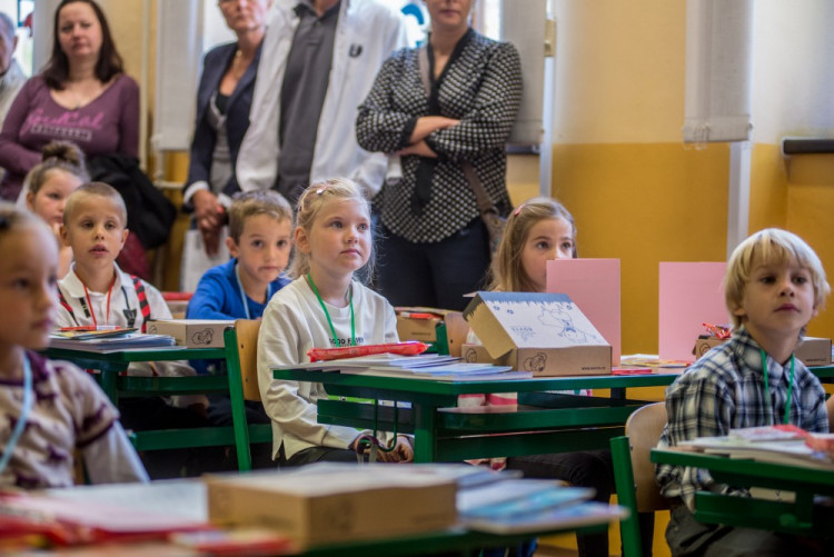 První školní den v českobudějovických školách