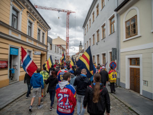 Průvod fanoušků Motoru