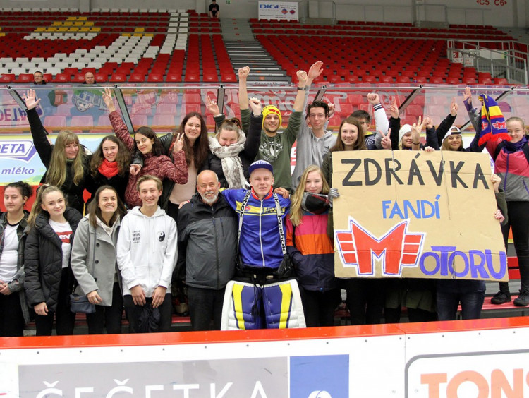 Českobudějovická zdrávka fandí Motoru
