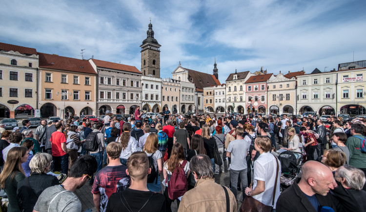Budějcké pietní shromáždění za oběti koncentračního tábora v Letech