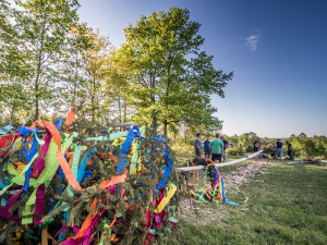 Stavění májky v Chlumci 2018