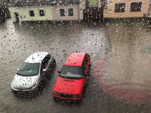 Když po dlouhé době v Budějcích zaprší