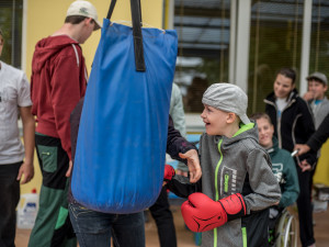 Sportovní den v budějcké Bazalce