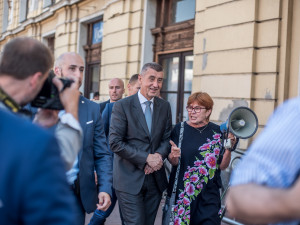 Předseda vlády Andrej Babiš v Českých Budějovicích