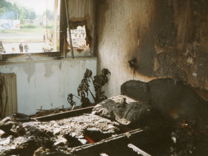 Pád stíhaček na sídliště Vltava