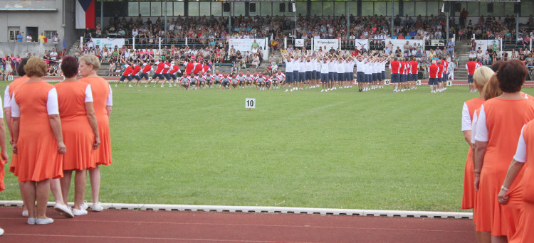 Všesokolský župní slet v Českých Budějovicích