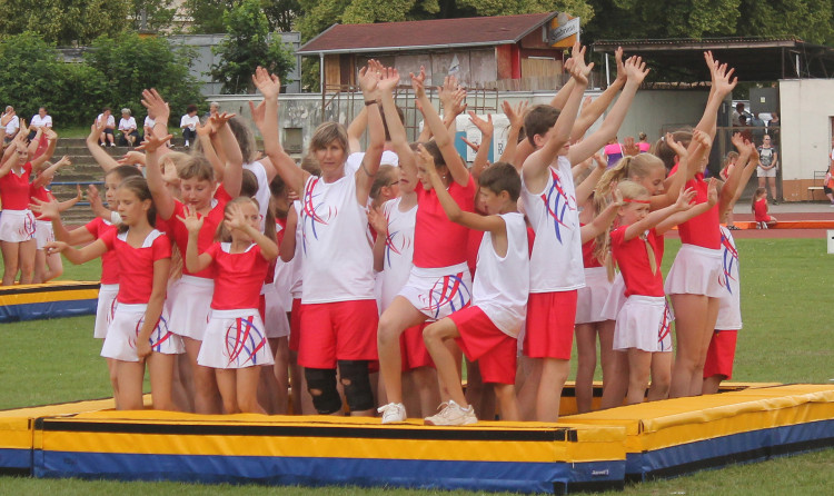 Všesokolský župní slet v Českých Budějovicích