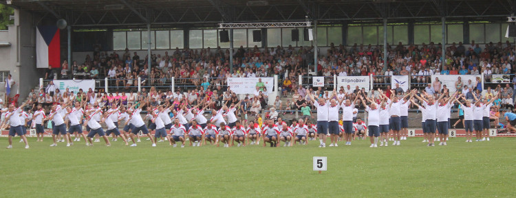 Všesokolský župní slet v Českých Budějovicích