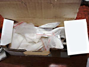 Zajištěno bylo také velké množství drog.