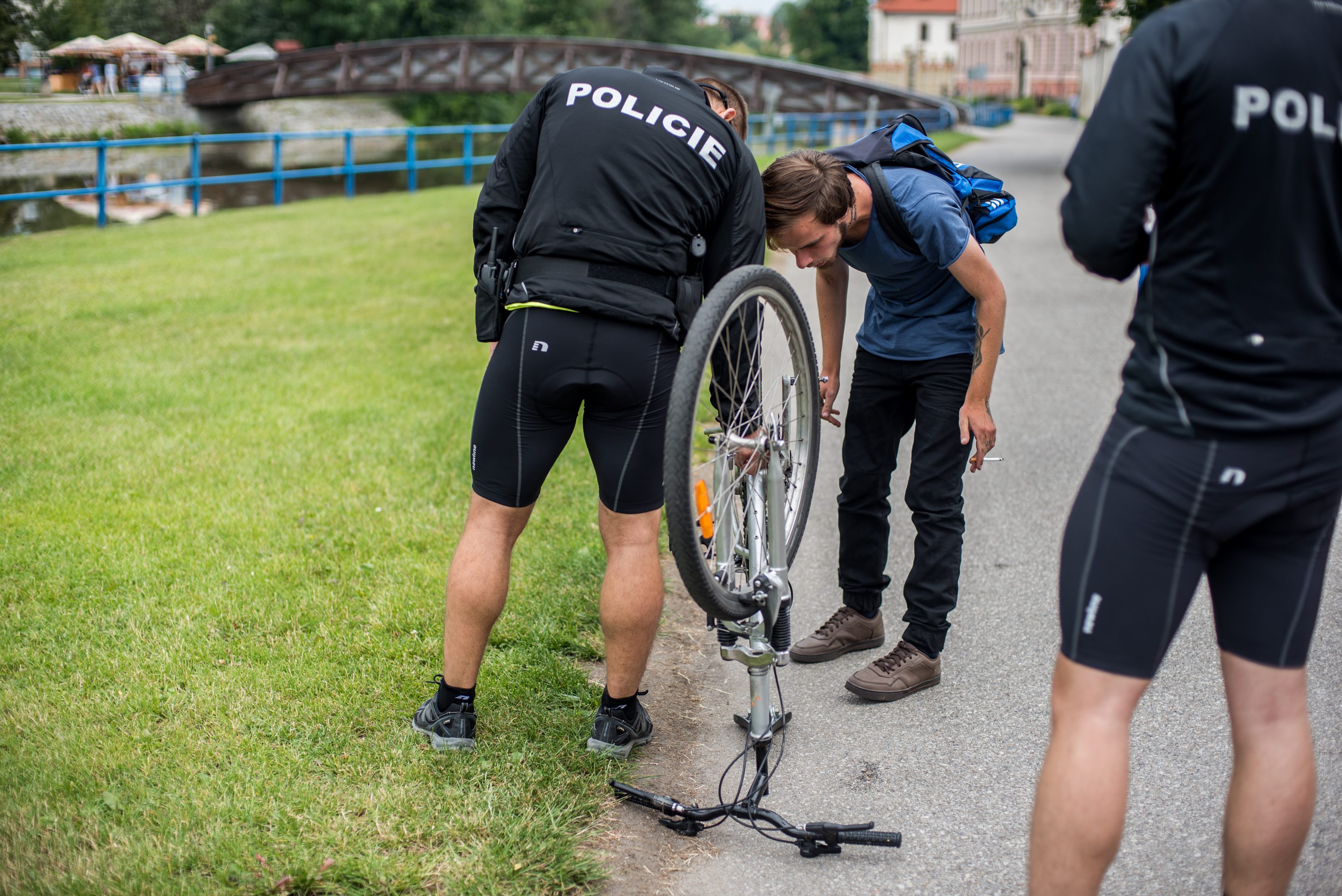 Dopravně bezpečnostní akce policie zaměřená na cyklisty