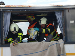 Záchranné složky nacvičovaly zásah u nehody s velkým počtem zraněných