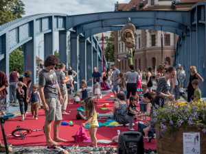 Na Zlatém mostě mohly děti vyzkoušet své dovednosti. 