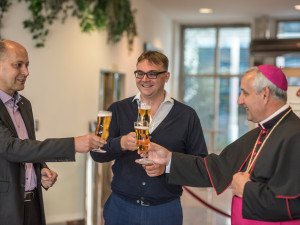 Žehnání pivu v Budějovickém Budvaru 2018