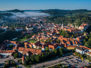 Let balonem nad Českým Krumlovem