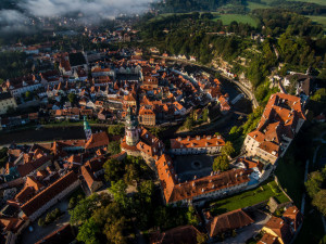 Let balonem nad Českým Krumlovem