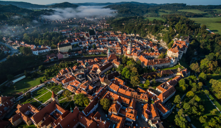 Let balonem nad Českým Krumlovem