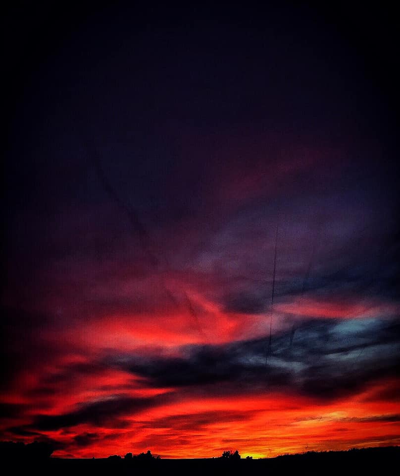 Rudé nebe nad Budějcema