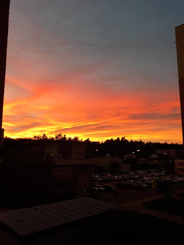 Rudé nebe nad Budějcema