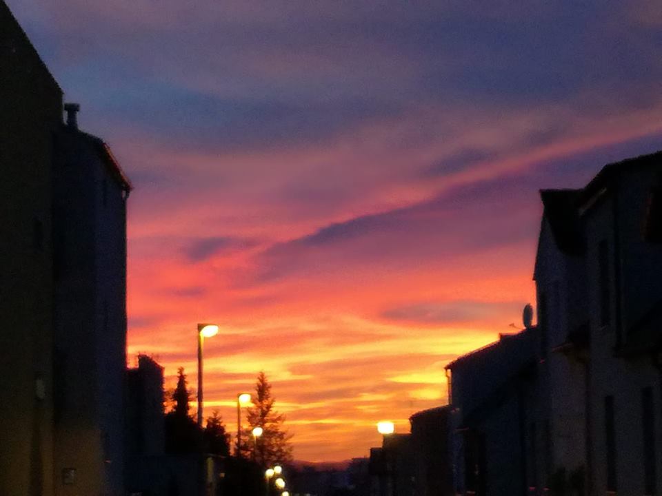 Rudé nebe nad Budějcema