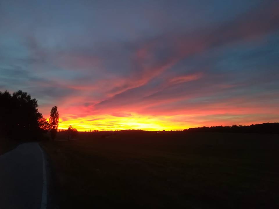 Rudé nebe nad Budějcema
