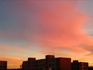 Rudé nebe nad Budějcema