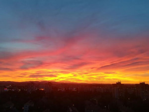 Rudé nebe nad Budějcema