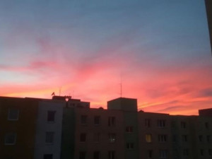 Rudé nebe nad Budějcema