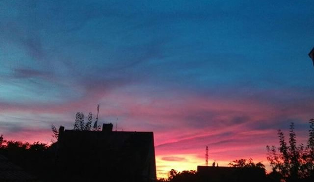 Rudé nebe nad Budějcema