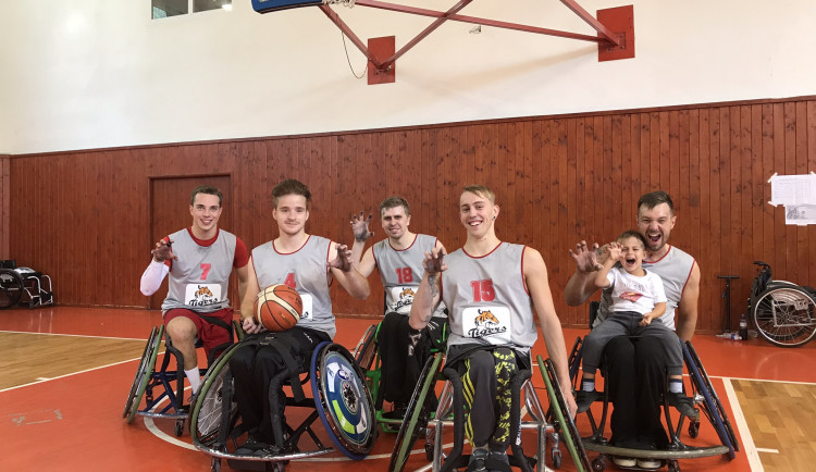 Tým basketbalu na vozíku Tigers České Budějovice