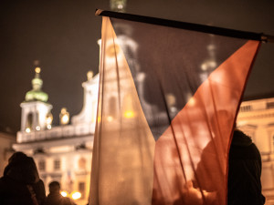 Oslavy 100 let republiky na budějckém náměstí