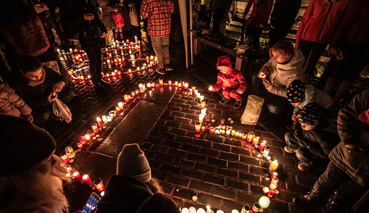 Oslavy 100 let republiky na budějckém náměstí