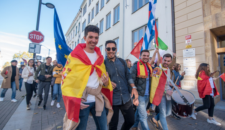 Flag parade